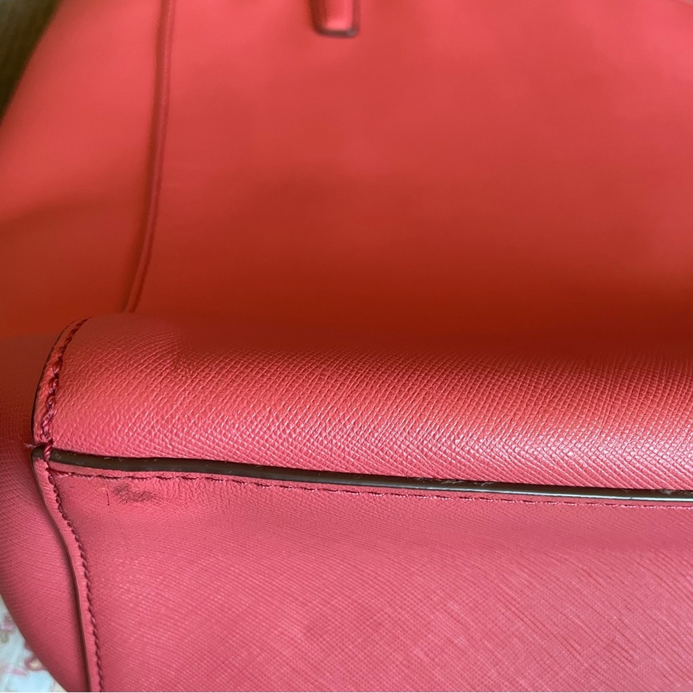 Coach Madison East West Saffiano Leather Tote, Pink with Gold Hardware - Picture 17 of 17